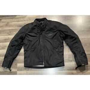 Alpine Stars Textile Armored Padded Motorcycle Jacket Size L w/detachable liner